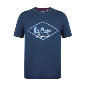 Lee Cooper Mens Originals Logo T-Shirt / Vintage Blue